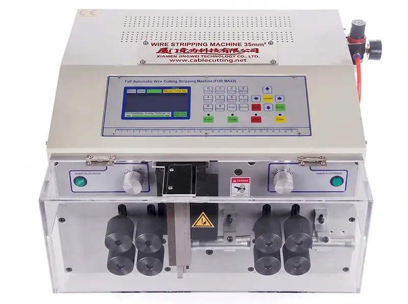 ماكينة تجريد الأسلاك الأوتوماتيكية بالكمبيوتر WPM-MAX2-35 لأسلاك 35 مم² من جينغوي