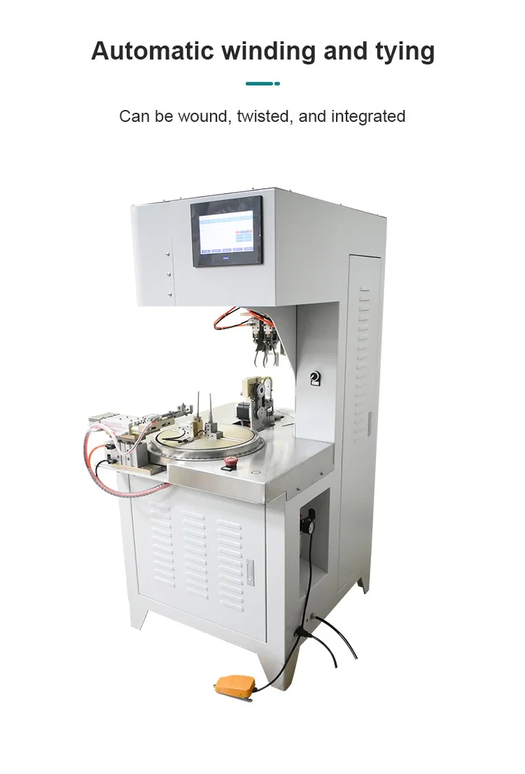 8 آلة لف وربط الأسلاك على شكل ، سلك آلة لف الملف ، آلة لف الأسلاك الأوتوماتيكية ، آلة تجليد سلك الكابلات