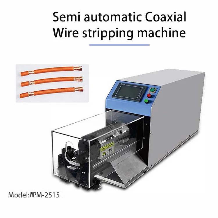 Coaxial cable stripping machine, large square cable pin stripper, Computerized Cutting Stripping Machine, Coax Cable making equipment, wire rotary stripper آلة تجريد الكابلات المحورية ، متجرد دبوس الكابلات المربعة الكبيرة ، آلة تجريد القطع المحوسبة ، معدات صنع الكابلات المحورية ، متجرد الأسلاك الدوارة