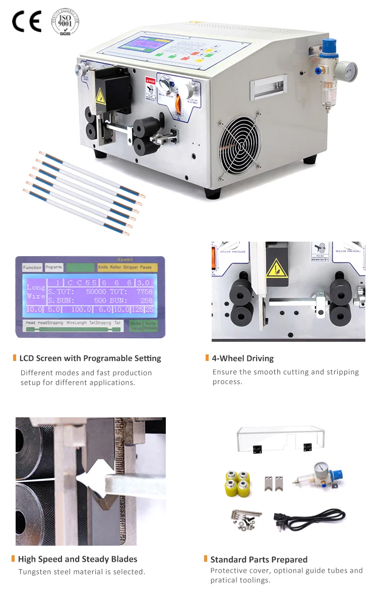 Automatic flat cable stripper and cutter machine WPM-09BHT, Flat Cable Stripping Machine, Wire Cutting Stripping Machine, Wire Stripping Tool Product آلة تجريد وقاطع الكابلات المسطحة الأوتوماتيكية WPM-09BHT ، آلة تجريد الكابلات المسطحة ، آلة تجريد قطع الأسلاك ، منتج أداة تجريد الأسلاك