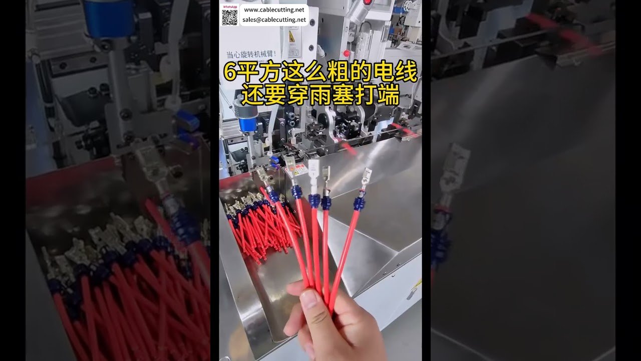 أداة ضغط أطراف التوصيل المقاومة للماء للأسلاك السميكة 6mm² - معالجة الأحزمة الكهربائية للسيارات