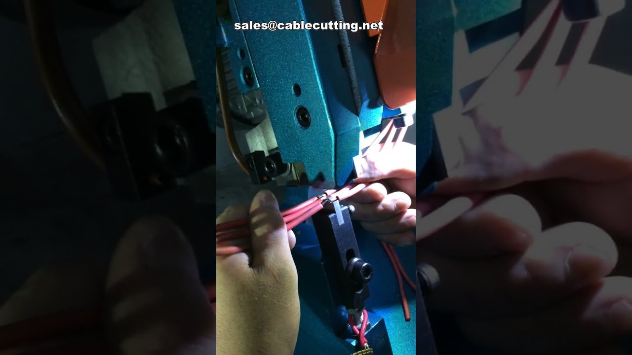 آلة توصيل الأسلاك وتجعيد النحاس | ماكينة قطع وربط الشرائط النحاسية | معدات تجعيد الأطراف