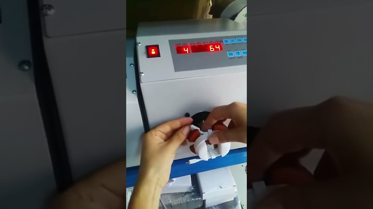 فيديو حقيقي لماكينة فرز ولف الكابلات الأوتوماتيكية #ماكينة_تقطيع_الأسلاك #آلات_المصنع