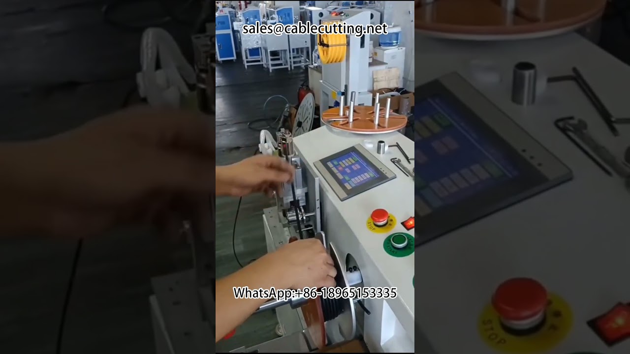 ماكينة عد وقطع ولف وربط الأسلاك – دقة عالية لأتمتة المصانع