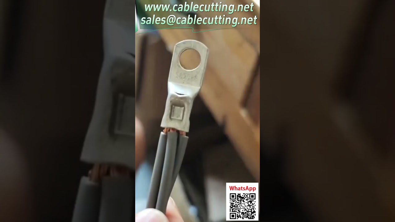 ماكينة ضغط أوتوماتيكية لكابيلات 25 مم² | عرض عملية الضغط النقطي لأنواع الأسلاك من 0.25 إلى 25 مم²