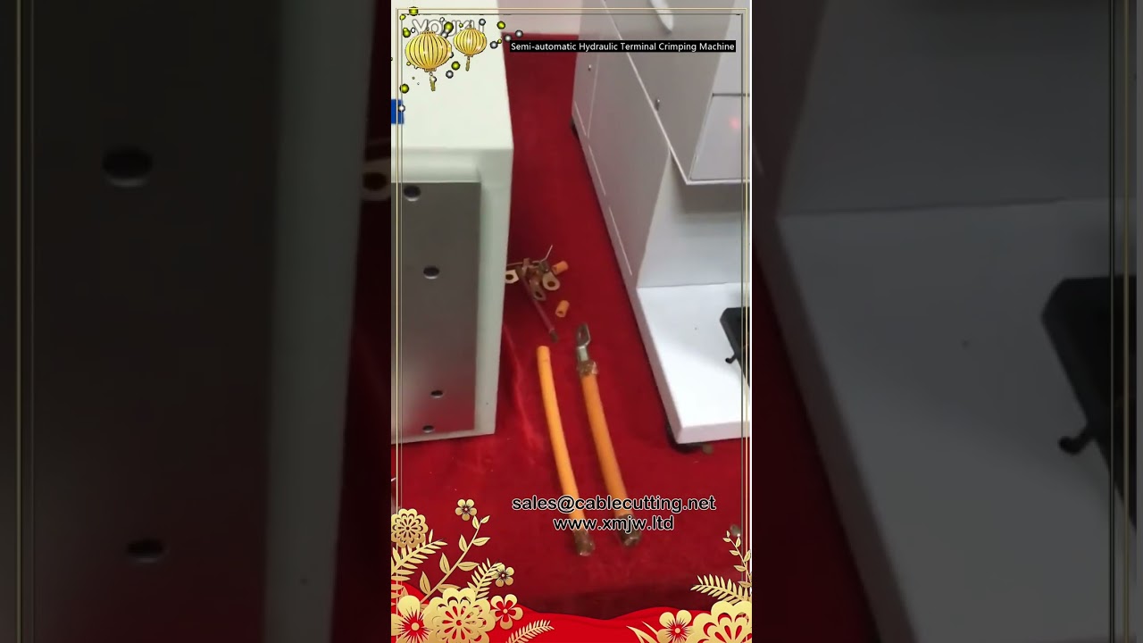 ماكينة كرمب هيدروليكية شبه أوتوماتيكية لتوصيل الأطراف الطرفية