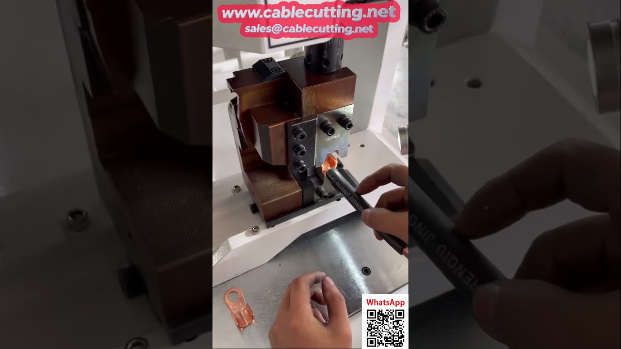 مكبس كرمبة احترافي بقوة 12 طن لتوصيلات الكابلات الكبيرة